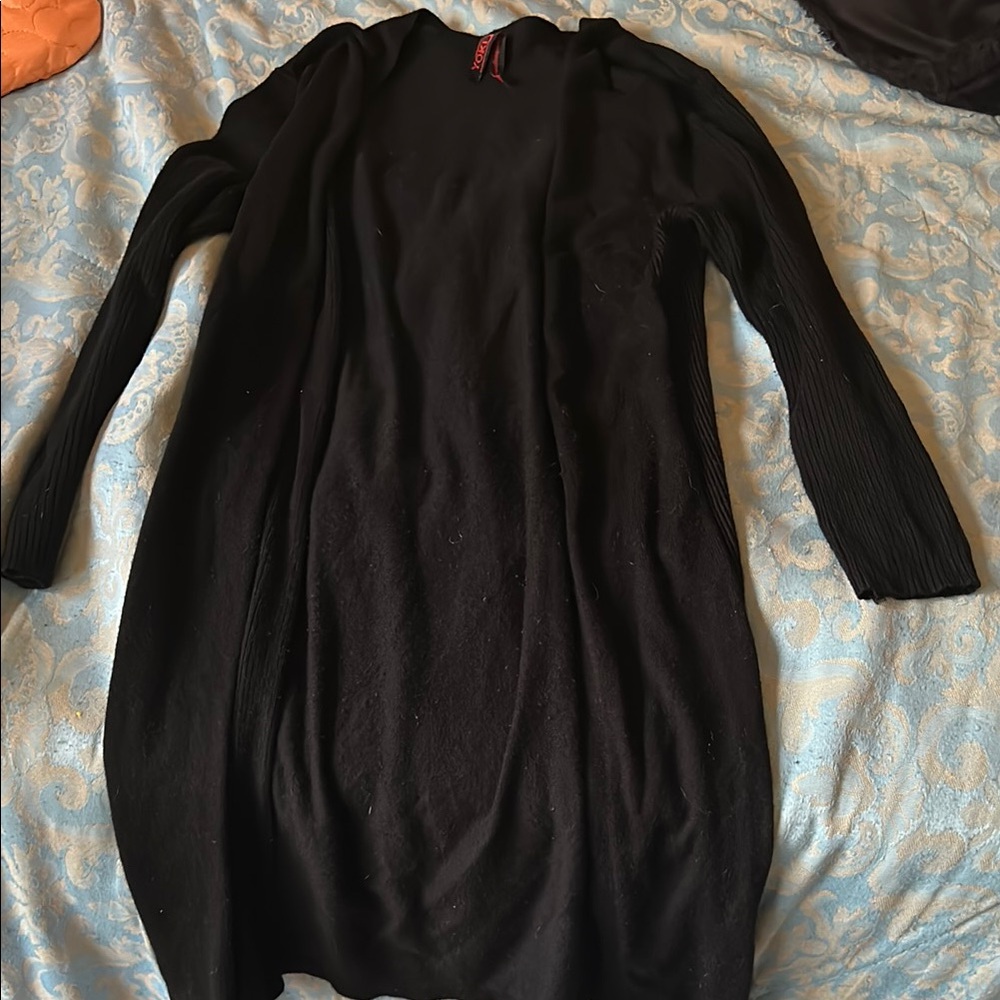 Chic Black Long Sleeve cardigan